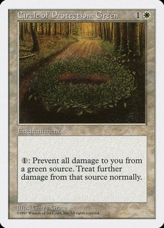 Circle of Protection: Green [Fifth Edition] MTG Single Magic: The Gathering  | Multizone: Comics And Games