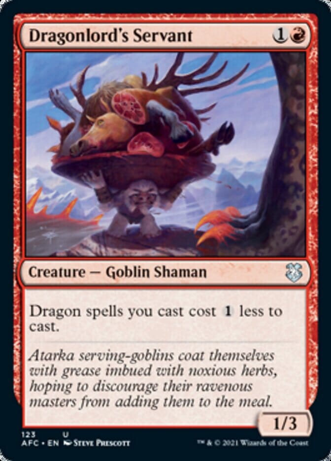 Dragonlord's Servant [Dungeons & Dragons: Adventures in the Forgotten Realms Commander] MTG Single Magic: The Gathering  | Multizone: Comics And Games