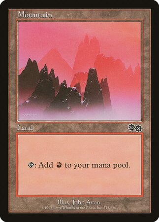 Mountain (345) [Urza's Saga] MTG Single Magic: The Gathering  | Multizone: Comics And Games