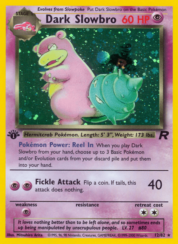 Dark Slowbro (12/82) [Team Rocket 1st Edition] Pokemon Single Pokémon  | Multizone: Comics And Games