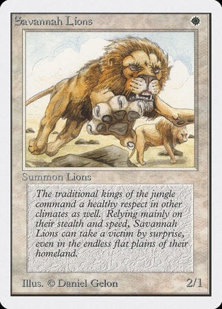 Savannah Lions [Unlimited Edition] MTG Single Magic: The Gathering  | Multizone: Comics And Games