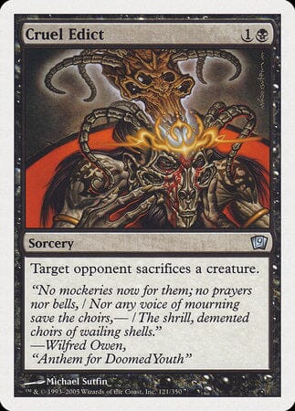 Cruel Edict [Ninth Edition] MTG Single Magic: The Gathering  | Multizone: Comics And Games