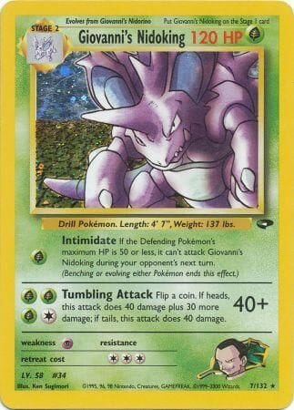 Giovanni's Nidoking (7/132) [Gym Challenge Unlimited] Pokemon Single Pokémon  | Multizone: Comics And Games