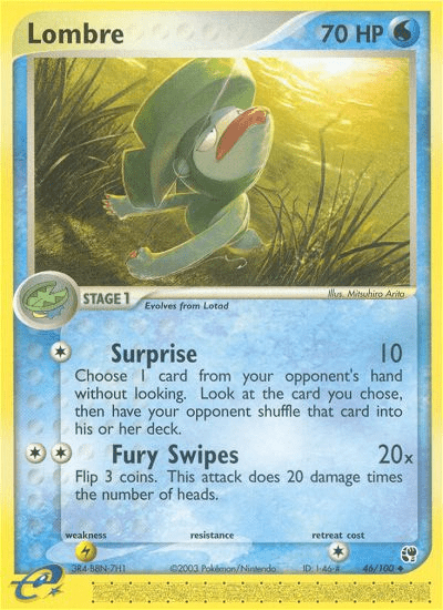Lombre (46/100) [EX: Sandstorm] Pokemon Single Pokémon  | Multizone: Comics And Games