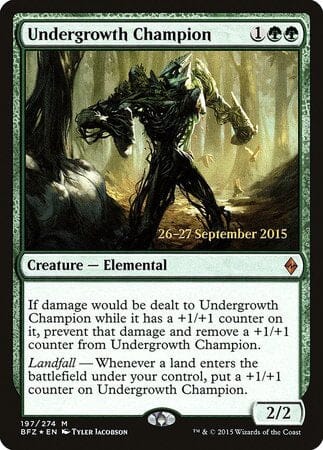 Undergrowth Champion [Battle for Zendikar Promos] MTG Single Magic: The Gathering  | Multizone: Comics And Games