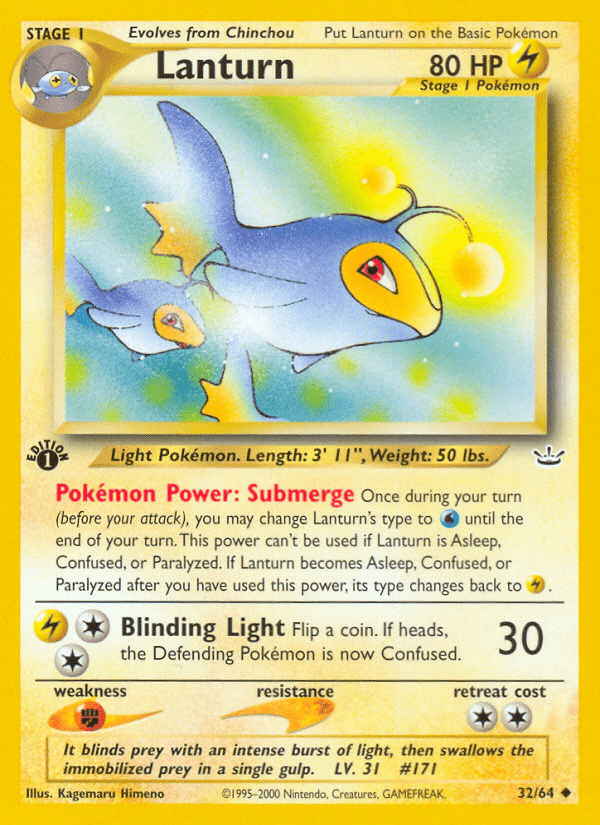 Lanturn (32/64) [Neo Revelation 1st Edition] Pokemon Single Pokémon  | Multizone: Comics And Games