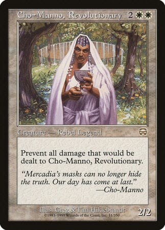 Cho-Manno, Revolutionary [Mercadian Masques] MTG Single Magic: The Gathering  | Multizone: Comics And Games