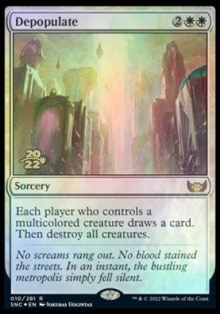 Depopulate [Streets of New Capenna Prerelease Promos] MTG Single Magic: The Gathering  | Multizone: Comics And Games