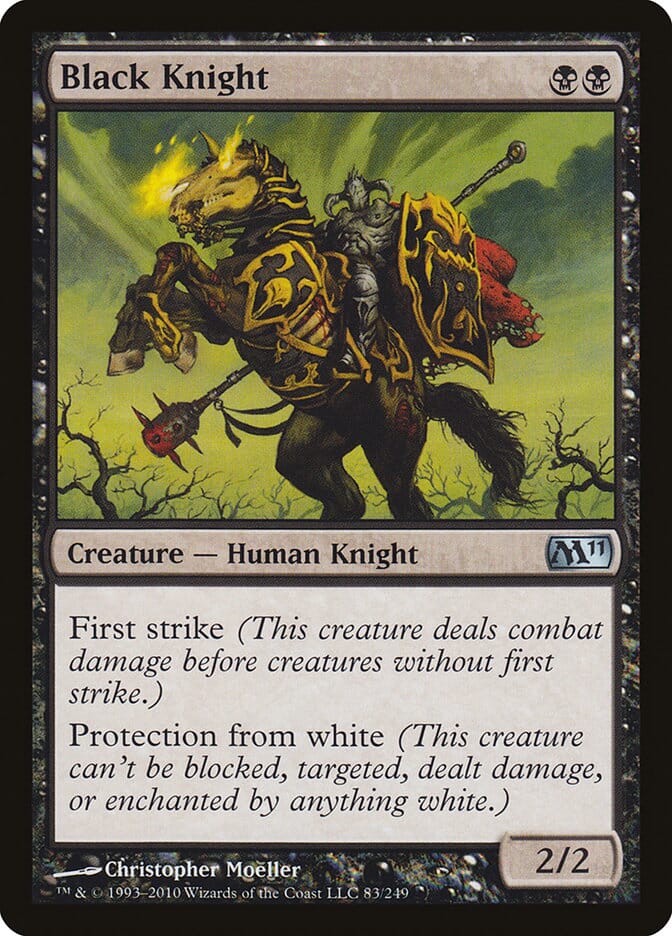 Black Knight [Magic 2011] MTG Single Magic: The Gathering  | Multizone: Comics And Games