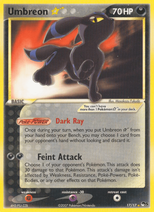 Umbreon Star (17/17) [POP Series 5] Pokemon Single Pokémon  | Multizone: Comics And Games
