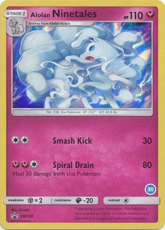 Alolan Ninetales (SM128) (Deck Exclusive #30) [Sun & Moon: Trainer Kit - Alolan Ninetales] Pokemon Single Pokémon  | Multizone: Comics And Games