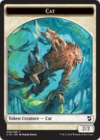 Cat // Soldier Double-sided Token [Commander 2018 Tokens] MTG Single Magic: The Gathering  | Multizone: Comics And Games
