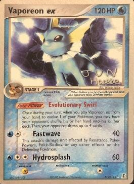 Vaporeon ex (110/113) (Flyvees - Jun Hasebe) [World Championships 2007] Pokemon Single Pokémon  | Multizone: Comics And Games