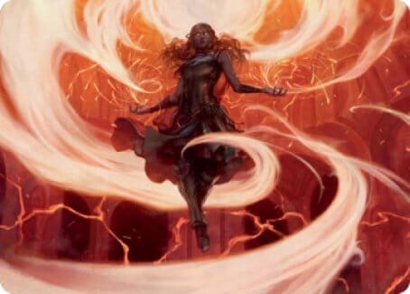 Crackle with Power Art Card [Strixhaven: School of Mages Art Series] MTG Single Magic: The Gathering  | Multizone: Comics And Games