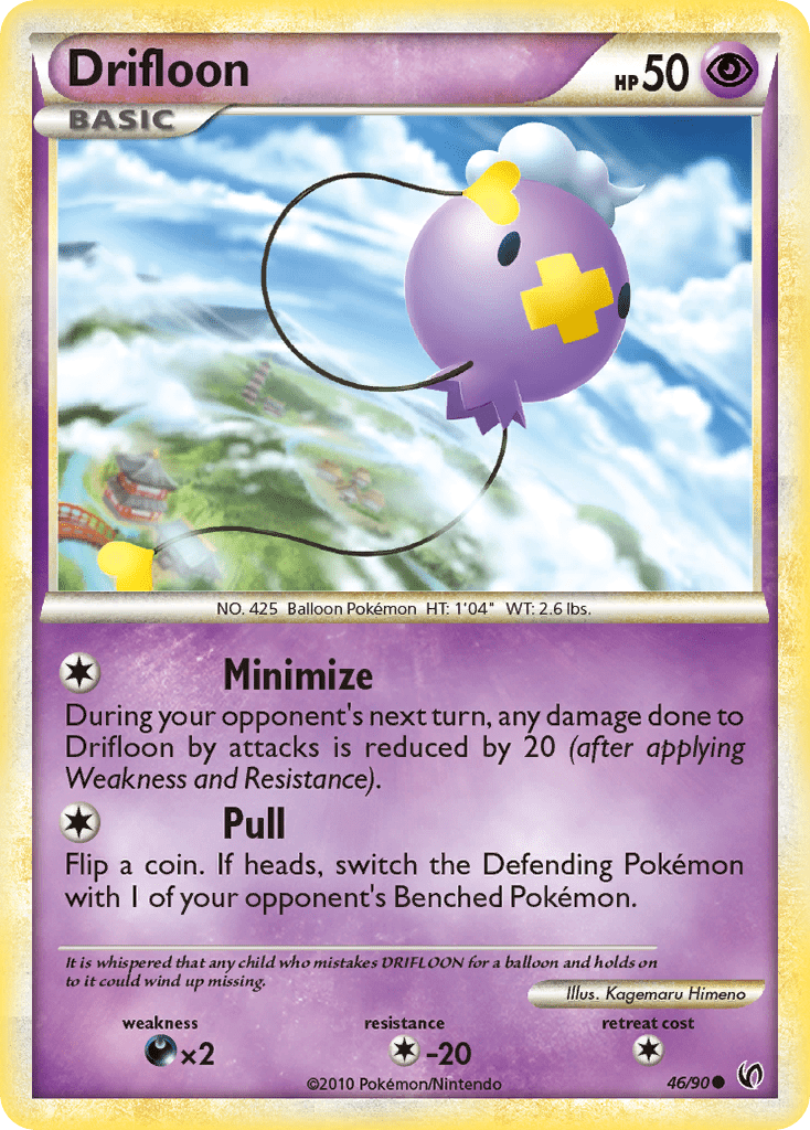 Drifloon (46/90) [HeartGold & SoulSilver: Undaunted] Pokemon Single Pokémon  | Multizone: Comics And Games