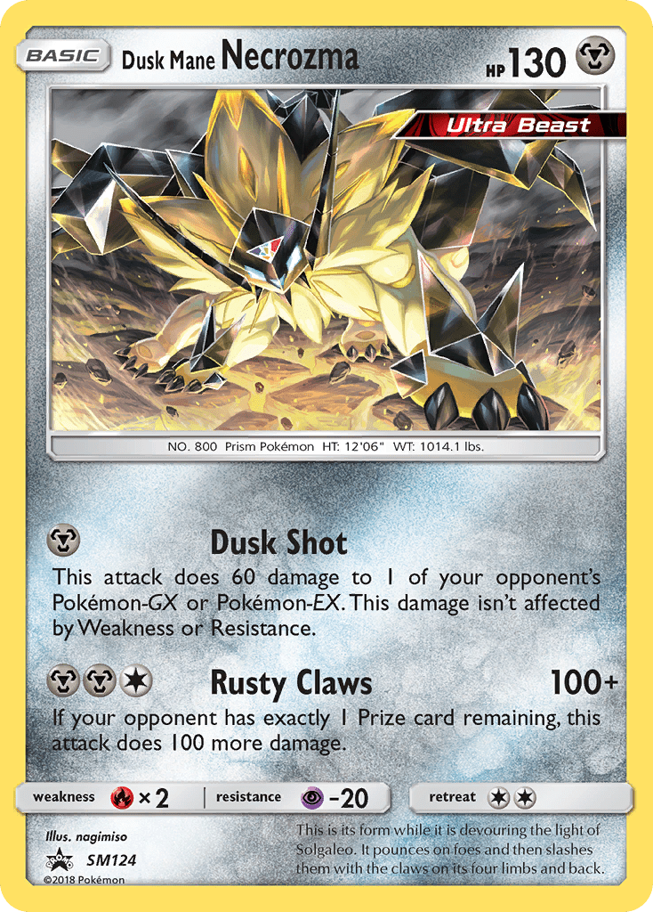 Dusk Mane Necrozma (SM124) [Sun & Moon: Black Star Promos] Pokemon Single Pokémon  | Multizone: Comics And Games