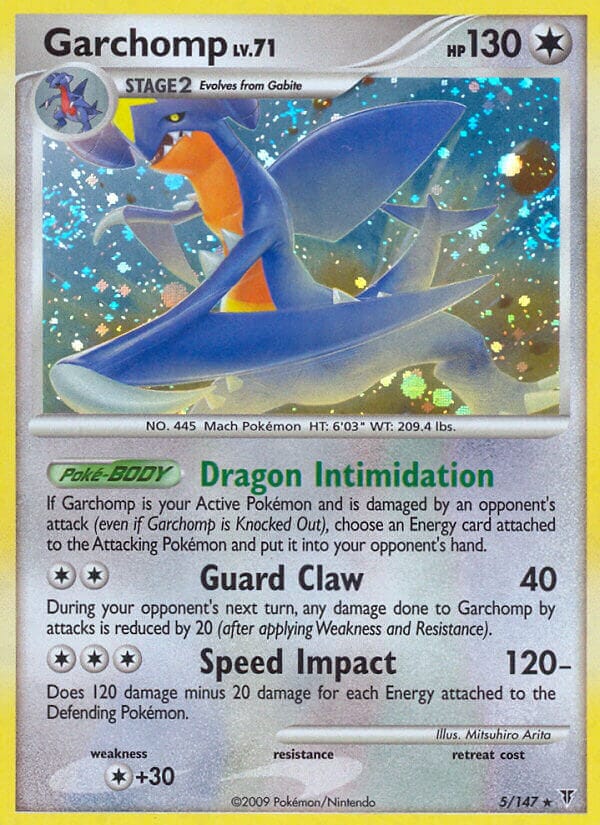 Garchomp (5/147) (Cracked Ice Holo) (Theme Deck Exclusive) [Platinum: Supreme Victors] Pokemon Single Pokémon  | Multizone: Comics And Games