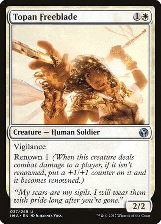 Topan Freeblade [Iconic Masters] MTG Single Magic: The Gathering  | Multizone: Comics And Games