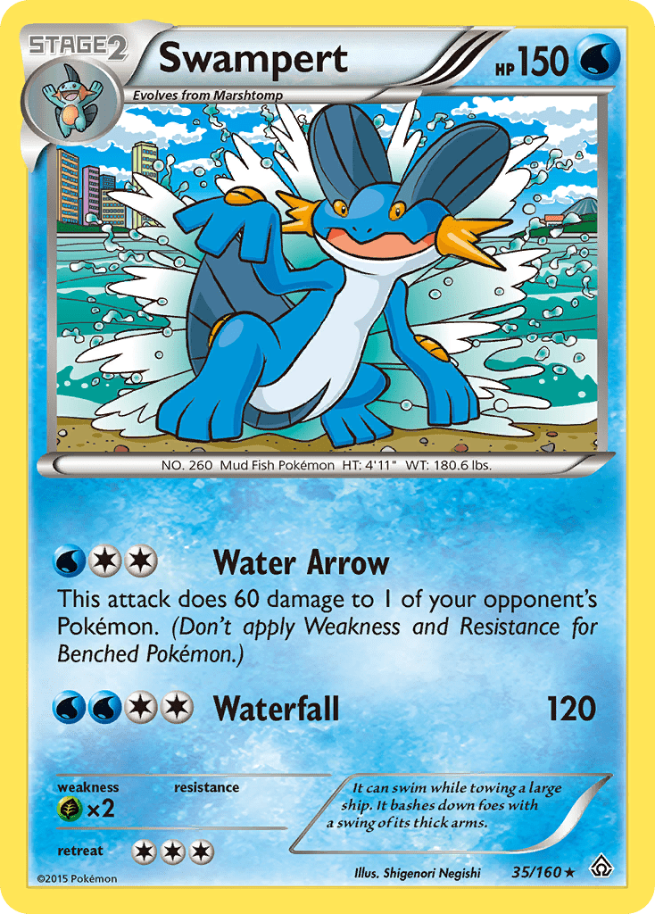 Swampert (35/160) [XY: Primal Clash] Pokemon Single Pokémon  | Multizone: Comics And Games