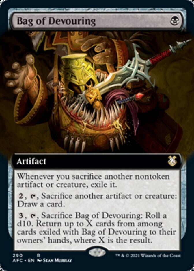 Bag of Devouring (Extended) [Dungeons & Dragons: Adventures in the Forgotten Realms Commander] MTG Single Magic: The Gathering  | Multizone: Comics And Games