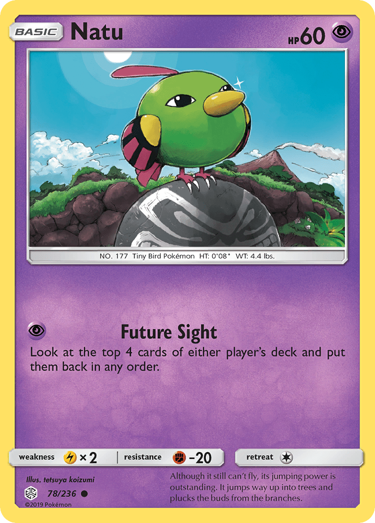 Natu (78/236) [Sun & Moon: Cosmic Eclipse] Pokemon Single Pokémon  | Multizone: Comics And Games