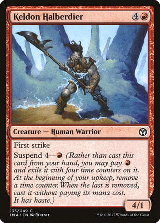 Keldon Halberdier [Iconic Masters] MTG Single Magic: The Gathering  | Multizone: Comics And Games