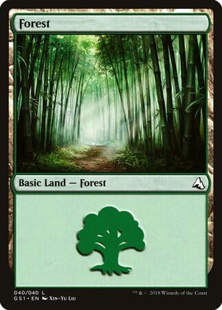 Forest [Global Series Jiang Yanggu & Mu Yanling] MTG Single Magic: The Gathering  | Multizone: Comics And Games