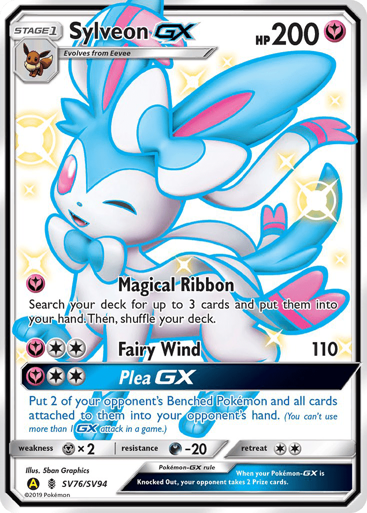 Sylveon GX (SV76/SV94) [Sun & Moon: Hidden Fates - Shiny Vault] Pokemon Single Pokémon  | Multizone: Comics And Games