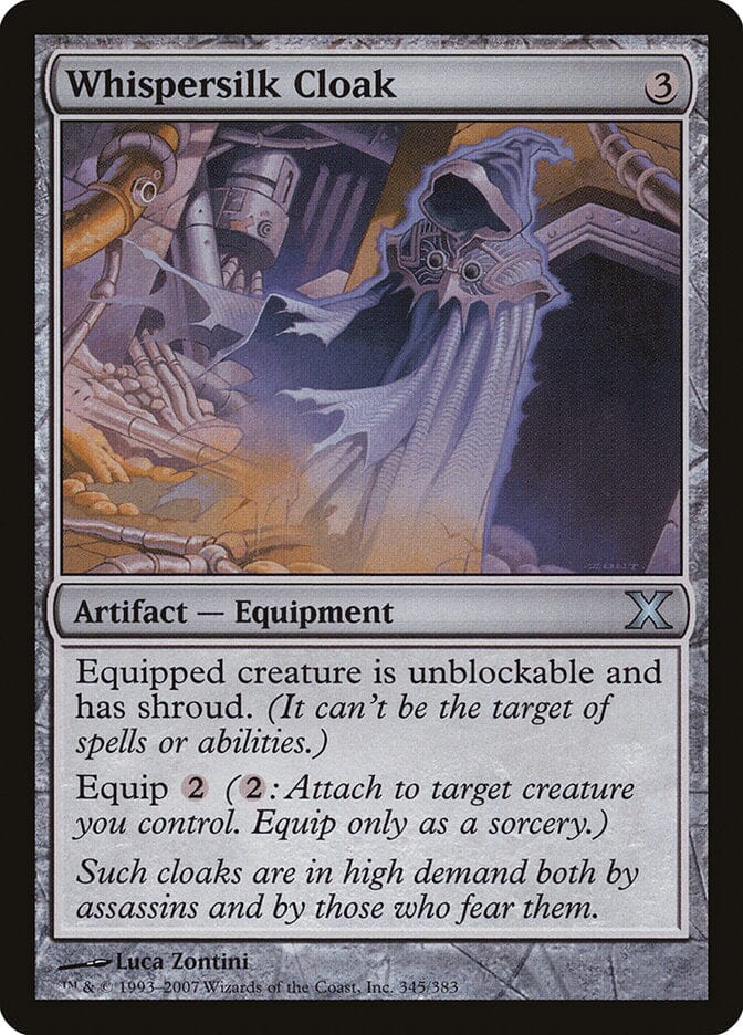 Whispersilk Cloak [Tenth Edition] MTG Single Magic: The Gathering  | Multizone: Comics And Games