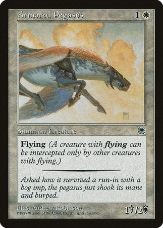 Armored Pegasus (Reminder Text) [Portal Demo Game] MTG Single Magic: The Gathering  | Multizone: Comics And Games