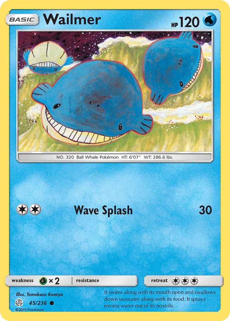 Wailmer (45/236) [Sun & Moon: Cosmic Eclipse] Pokemon Single Pokémon  | Multizone: Comics And Games