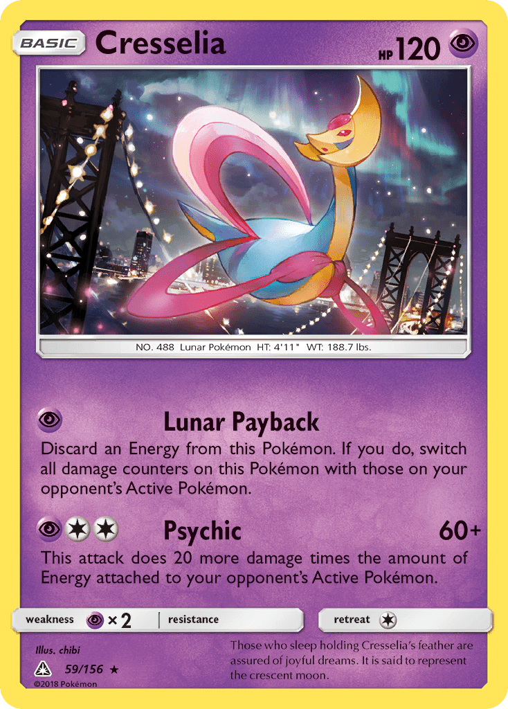 Cresselia (59/156) [Sun & Moon: Ultra Prism] Pokemon Single Pokémon  | Multizone: Comics And Games