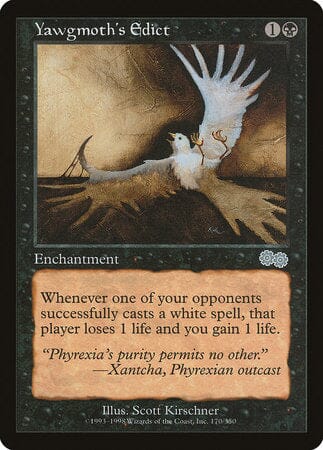 Yawgmoth's Edict [Urza's Saga] MTG Single Magic: The Gathering  | Multizone: Comics And Games