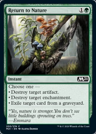 Return to Nature [Core Set 2021] MTG Single Magic: The Gathering  | Multizone: Comics And Games