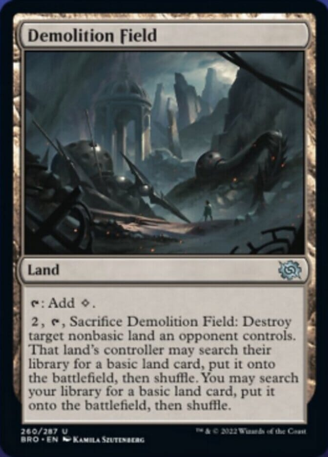 Demolition Field [The Brothers' War] MTG Single Magic: The Gathering  | Multizone: Comics And Games