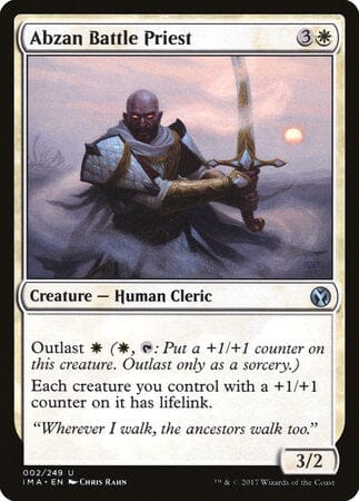 Abzan Battle Priest [Iconic Masters] MTG Single Magic: The Gathering  | Multizone: Comics And Games
