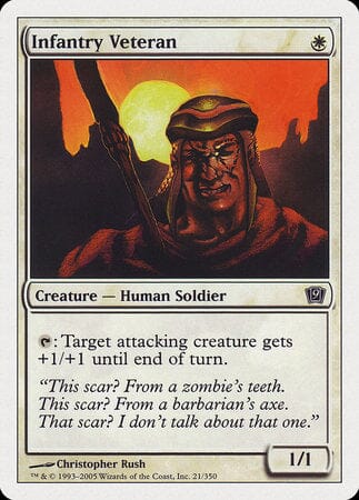 Infantry Veteran [Ninth Edition] MTG Single Magic: The Gathering  | Multizone: Comics And Games