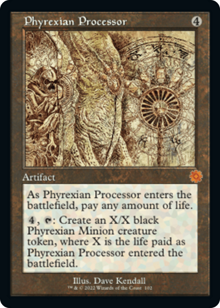 Phyrexian Processor (Retro Schematic) [The Brothers' War Retro Artifacts] MTG Single Magic: The Gathering  | Multizone: Comics And Games