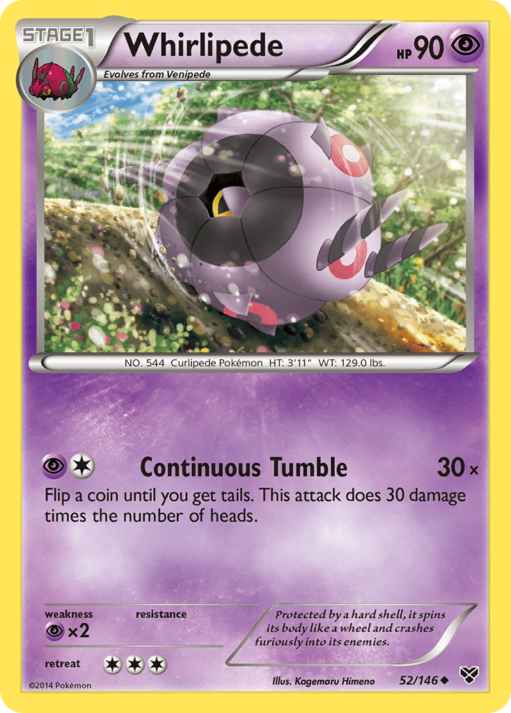Whirlipede (52/146) [XY: Base Set] Pokemon Single Pokémon  | Multizone: Comics And Games