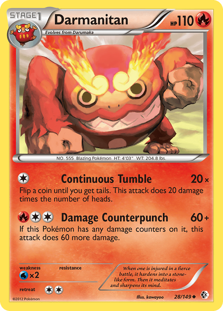 Darmanitan (28/149) [Black & White: Boundaries Crossed] Pokemon Single Pokémon  | Multizone: Comics And Games