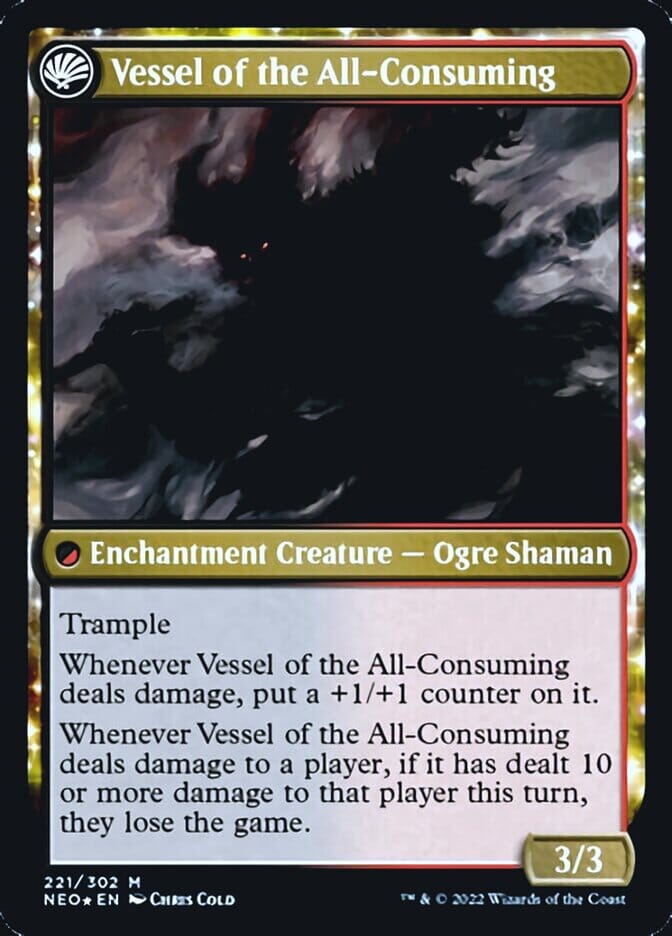Hidetsugu Consumes All // Vessel of the All-Consuming [Kamigawa: Neon Dynasty Prerelease Promos] MTG Single Magic: The Gathering  | Multizone: Comics And Games