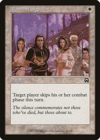 Moment of Silence [Mercadian Masques] MTG Single Magic: The Gathering  | Multizone: Comics And Games
