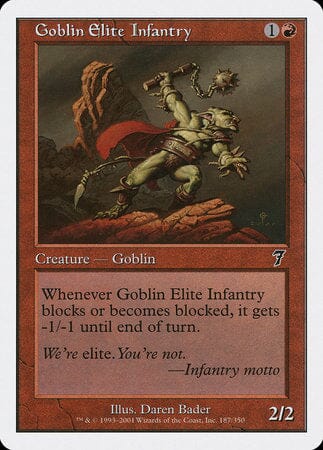 Goblin Elite Infantry [Seventh Edition] MTG Single Magic: The Gathering  | Multizone: Comics And Games