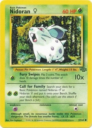 Nidoran (57/64) (Female) [Jungle Unlimited] Pokemon Single Pokémon  | Multizone: Comics And Games