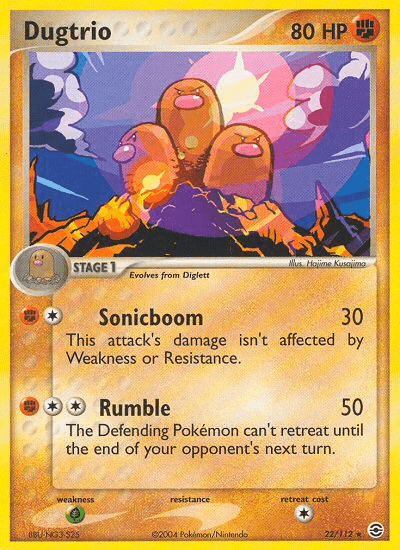 Dugtrio (22/112) [EX: FireRed & LeafGreen] Pokemon Single Pokémon  | Multizone: Comics And Games
