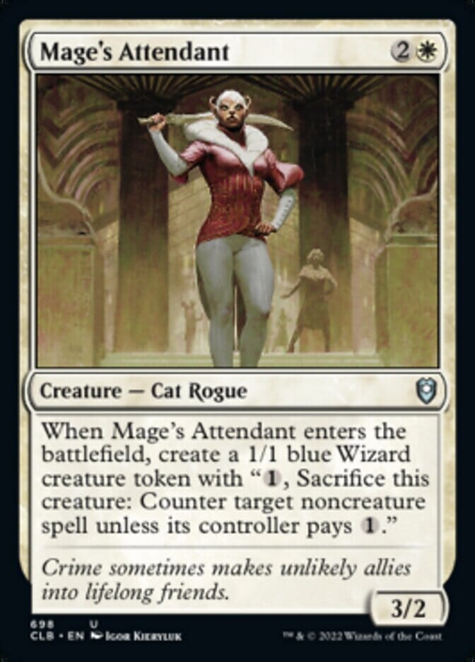 Mage's Attendant [Commander Legends: Battle for Baldur's Gate] MTG Single Magic: The Gathering  | Multizone: Comics And Games