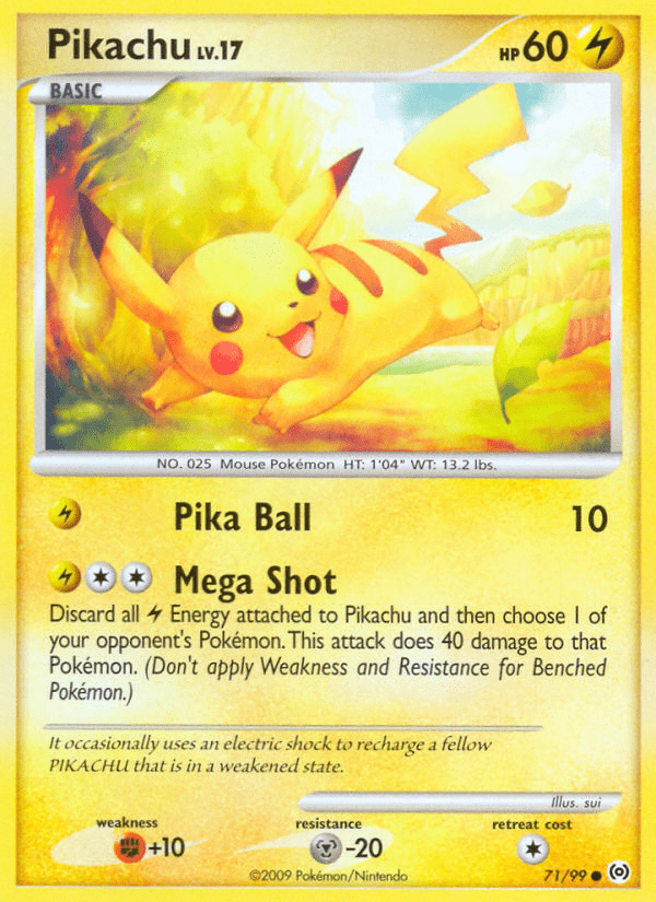 Pikachu (71/99) [Platinum: Arceus] Pokemon Single Pokémon  | Multizone: Comics And Games