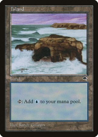 Island (Crashing Waves) [Tempest] MTG Single Magic: The Gathering  | Multizone: Comics And Games