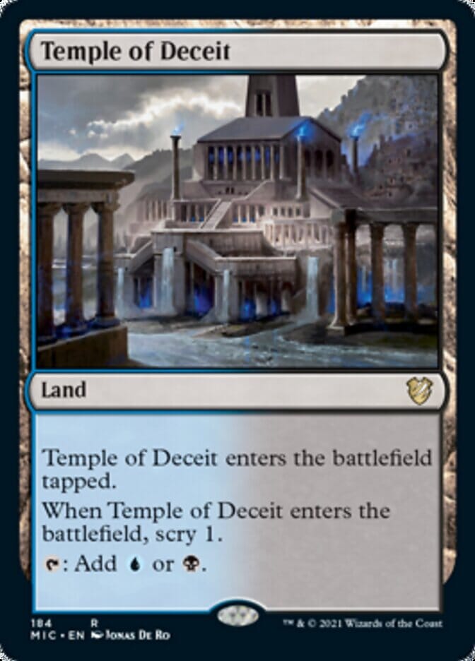 Temple of Deceit [Innistrad: Midnight Hunt Commander] MTG Single Magic: The Gathering  | Multizone: Comics And Games