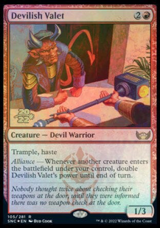 Devilish Valet [Streets of New Capenna Prerelease Promos] MTG Single Magic: The Gathering  | Multizone: Comics And Games